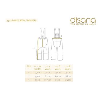 Disana Organic Boiled Wool Trousers by Disana