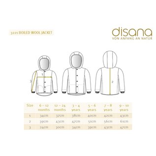 Disana Boiled Wool Button Up Jacket by Disana