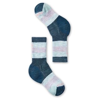 Smartwool Kid's Merino Wool Striped Crew Hiking Socks (Full Cushion)