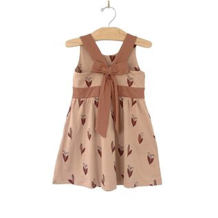 City Mouse Studio Peach Lily of the Valley Empire V Back Dress by City Mouse Studio