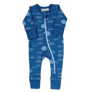 Parade Clouds Print Long Sleeve Zip Romper by Parade