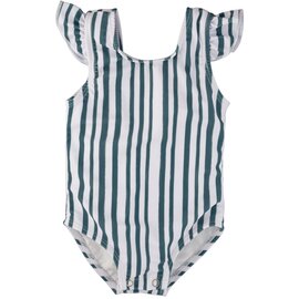 current tyed The 'Arlo' Ruffle Shoulder One Piece Suit by Current Tyed