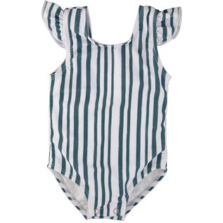 current tyed The 'Arlo' Ruffle Shoulder One Piece Suit by Current Tyed