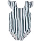 current tyed The 'Arlo' Ruffle Shoulder One Piece Suit by Current Tyed