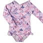 current tyed The 'Sofia' Ruffle Rashguard Suit by Current Tyed