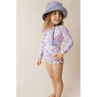 current tyed The 'Sofia' Ruffle Rashguard Suit by Current Tyed