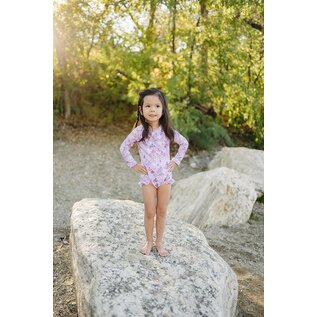 current tyed The 'Sofia' Ruffle Rashguard Suit by Current Tyed
