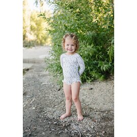current tyed The 'Zoey' Ruffle Rashguard Suit by Current Tyed