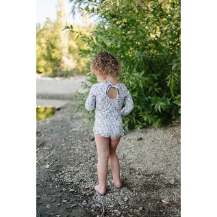 current tyed The 'Zoey' Ruffle Rashguard Suit by Current Tyed