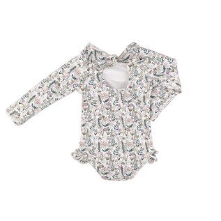 current tyed The 'Zoey' Ruffle Rashguard Suit by Current Tyed