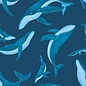 Honeysuckle 'All is Whale' Print Rashguard UV Protection Shirt by Honeysuckle