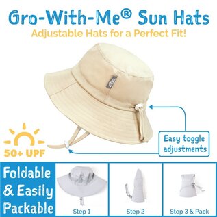 Jan & Jul by Twinklebelle Animals and Dinosaurs Adjustable Size Cotton Bucket Hat UV Protection by Jan & Jul