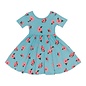 Kyte Baby Hibiscus Print Short Sleeve Bamboo Twirl Dress by Kyte