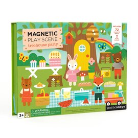 Petit Collage Magnetic Play Scene - Treehouse Party