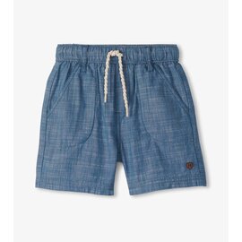 Hatley Indigo Blue Chambray Woven Shorts by Hatley