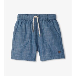Hatley Indigo Blue Chambray Woven Shorts by Hatley