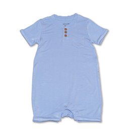 Silkberry Short Sleeve Romper w/ Buttons  Bamboo Romper