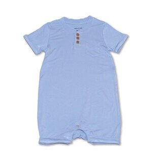 Silkberry Short Sleeve Romper w/ Buttons  Bamboo Romper