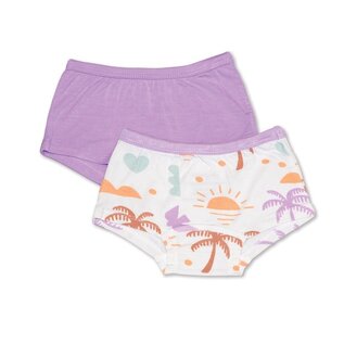 Silkberry Bamboo Girls' Boy Shorts 2-Pack by Silkberry