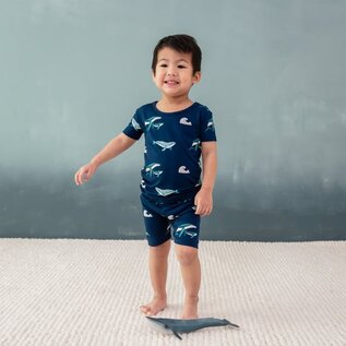 Kyte Baby Humpback Print Bamboo Short PJ Set by Kyte Baby