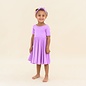Kyte Baby Short Sleeve Bamboo Twirl Dress in Poi Purple by Kyte