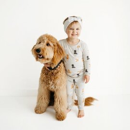 Kyte Baby Fluffy Dog Print Bamboo 2 Piece PJs by Kyte