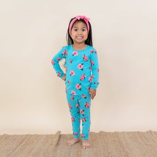 Kyte Baby Hibiscus Print Bamboo 2 Piece PJs by Kyte