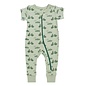Parade Bicycles Print Short Sleeve Zip Romper by Parade