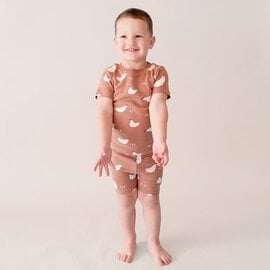Parade Chickens Print Organic Cotton Short PJ Set by Parade