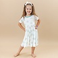 Kyte Baby Short Sleeve Bamboo Twirl Dress in Makai Rainbow by Kyte