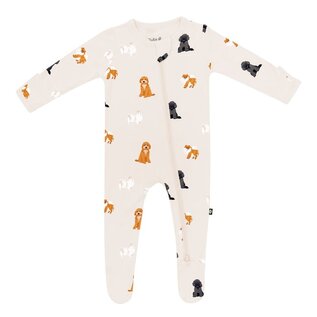 Kyte Baby Fluffy Dog Zippered Bamboo Footie by Kyte Baby
