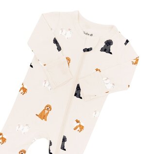 Kyte Baby Fluffy Dog Zippered Bamboo Footie by Kyte Baby