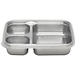 3-Compartment Stainless Steel Food Storage Container with Silicone Lid by UKonserve