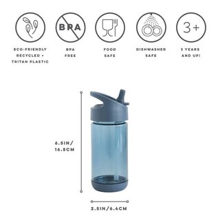 3 Sprouts Straw Top Water Bottle by 3 Sprouts