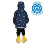 Jan & Jul by Twinklebelle Navy Fox Fleece Lined Rain Jacket by Jan & Jul