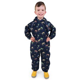Jan & Jul by Twinklebelle Big Trucks Puddle-Dry Waterproof Play Suit by Jan & Jul