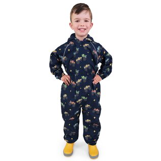 Jan & Jul by Twinklebelle Big Trucks Puddle-Dry Waterproof Play Suit by Jan & Jul