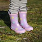 Jan & Jul by Twinklebelle Macarons Print Puddle Dry Rain Boots with Handles by Jan & Jul