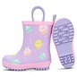 Jan & Jul by Twinklebelle Macarons Print Puddle Dry Rain Boots with Handles by Jan & Jul