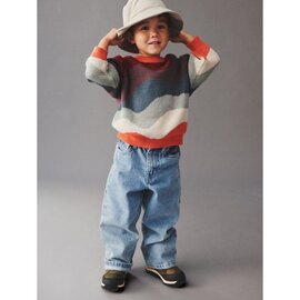 WHEAT KIDS Organic Cotton Jaquard Pullover Sunset by Wheat