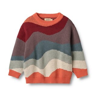 WHEAT KIDS Organic Cotton Jaquard Pullover Sunset by Wheat