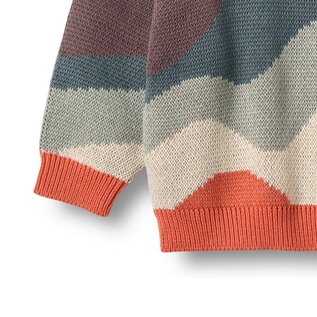 WHEAT KIDS Organic Cotton Jaquard Pullover Sunset by Wheat