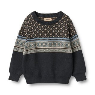 WHEAT KIDS Organic Cotton Jaquard Pullover Julius by Wheat
