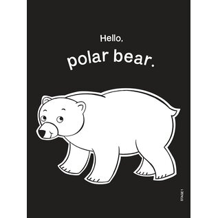 Smart Contrast Montessori Cards Hello, Animals