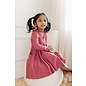 loulou Lollipop Mauvewood Waffle Knit Long Sleeve Skater Dress by Loulou Lollipop