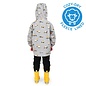 Jan & Jul by Twinklebelle Grey Construction Print Fleece Lined Rain Jacket by Jan & Jul