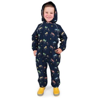 Jan & Jul by Twinklebelle Big Trucks Cozy Dry Fleece-Lined Waterproof Play Suit by Jan & Jul