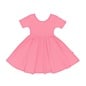 Kyte Baby Short Sleeve Bamboo Twirl Dress in Guava Pink by Kyte