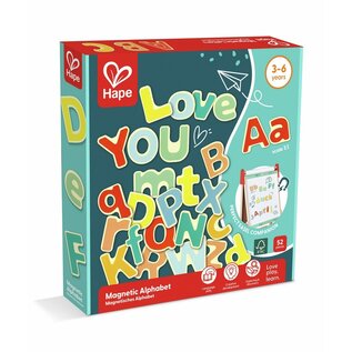 Hape Magnetic Alphabet (Upper and Lower Case) 52 Piece Set by Hape
