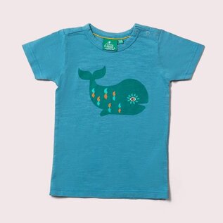 Little Green Radicals Blue Whale T-Shirt by Little Green Radicals
